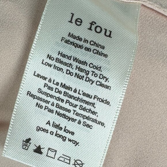 Aritzia Le Fou Couvin Dress Blush‎ Pink Black Silk Size XXS Halter Maxi Bohemian - Picture 6 of 12